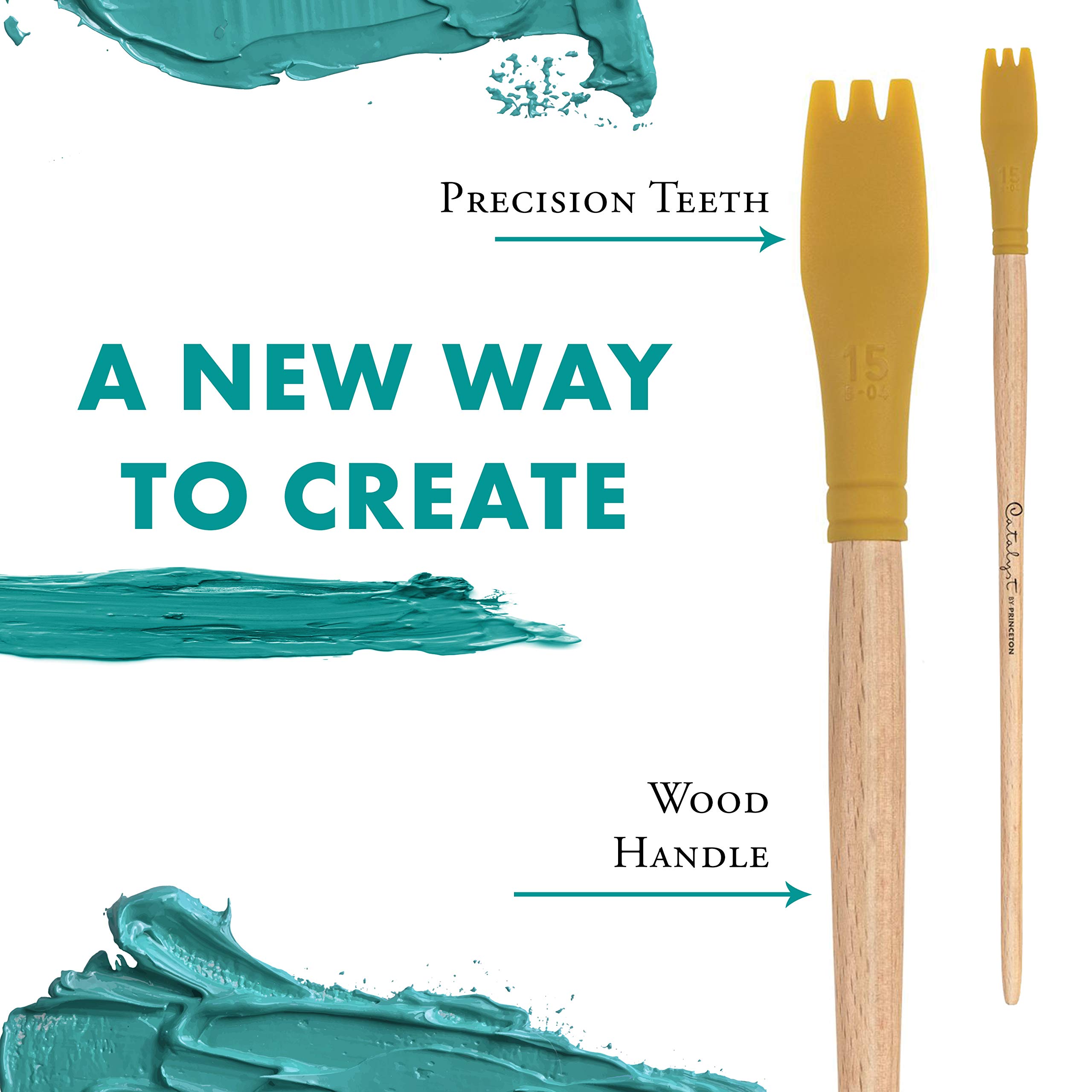 Princeton Catalyst Tool, Blade No. 4, Synthetic, Yellow Long Handle, Size 15, 1 Count - Image 4