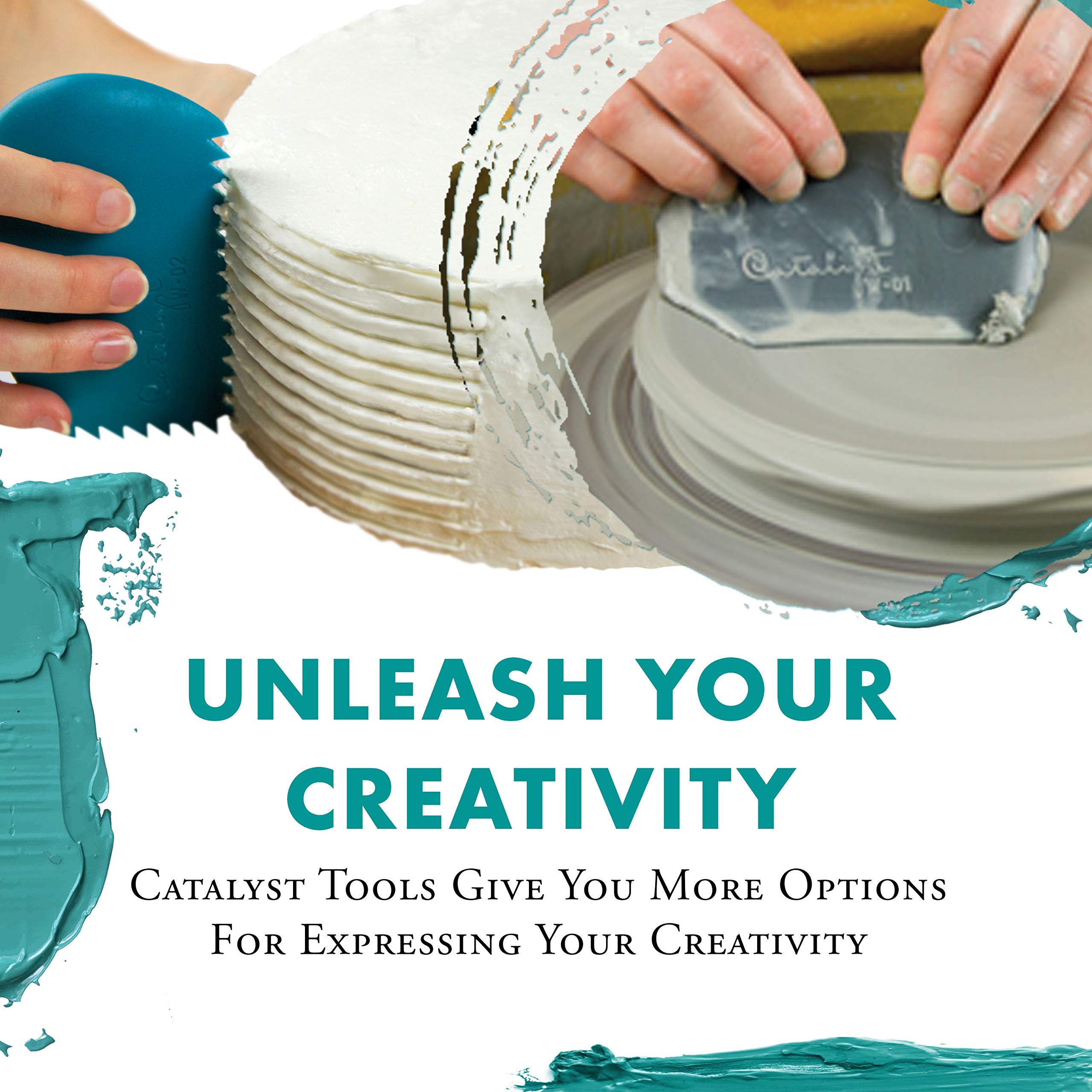 Princeton Catalyst Silicone Wedges, for Artist Paint, Plaster, Clay and Frosting, Wedge No. 5 - Image 6