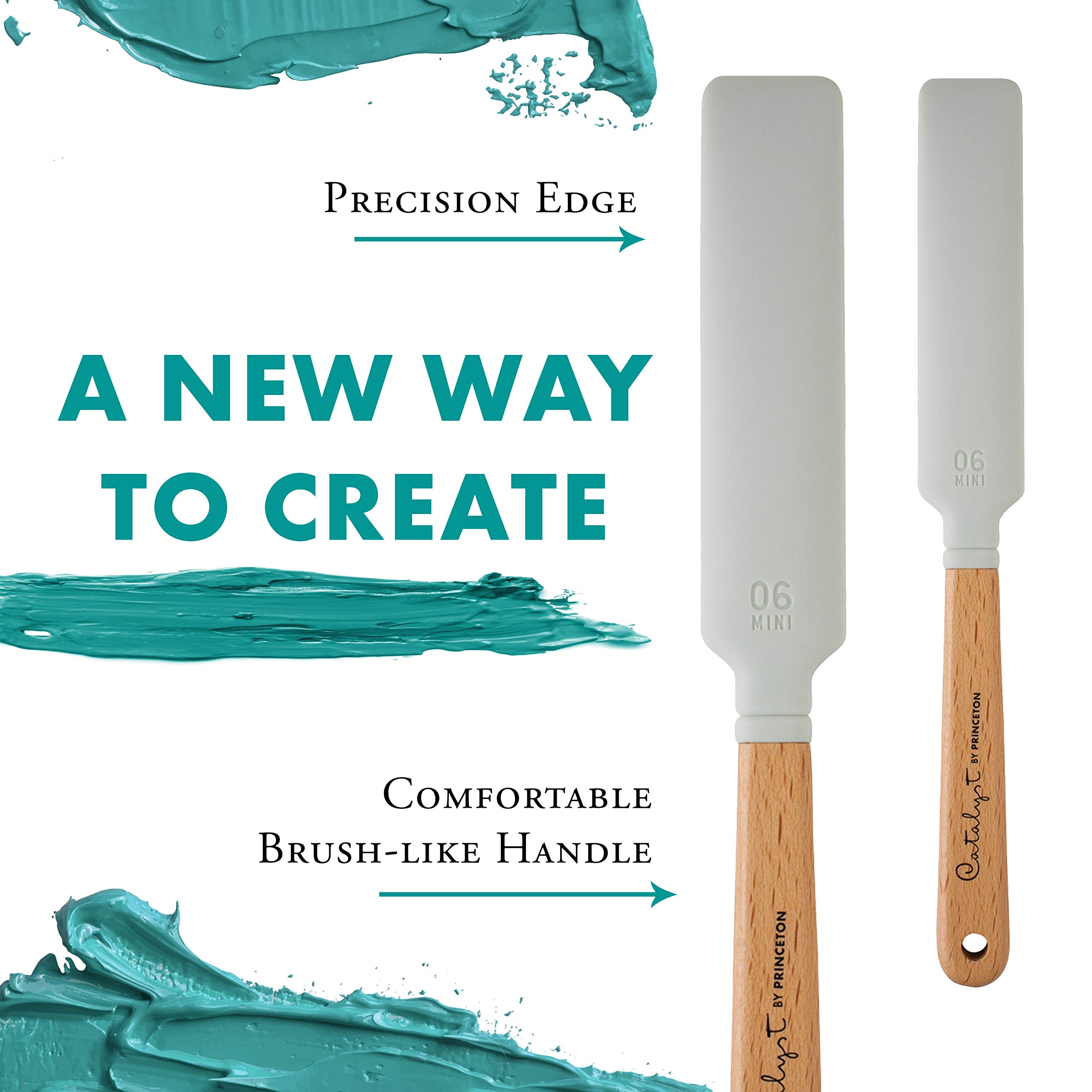 Princeton Catalyst Tools, Art Supplies for Texturizing and Moving Paint, Mini-Blade- White - Image 4