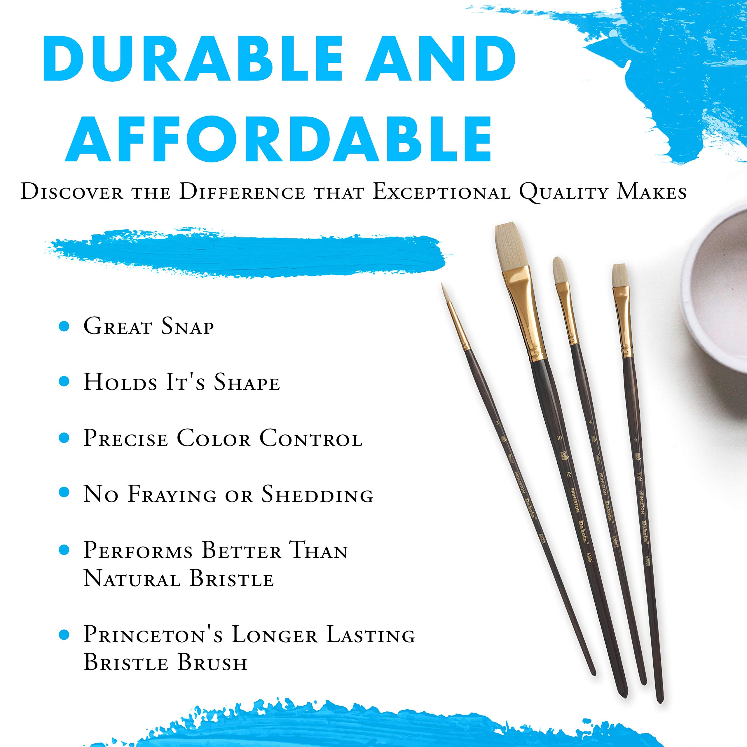 Princeton Dakota Brush Set, Synthetic, 4 Piece, 1 Count - Image 6