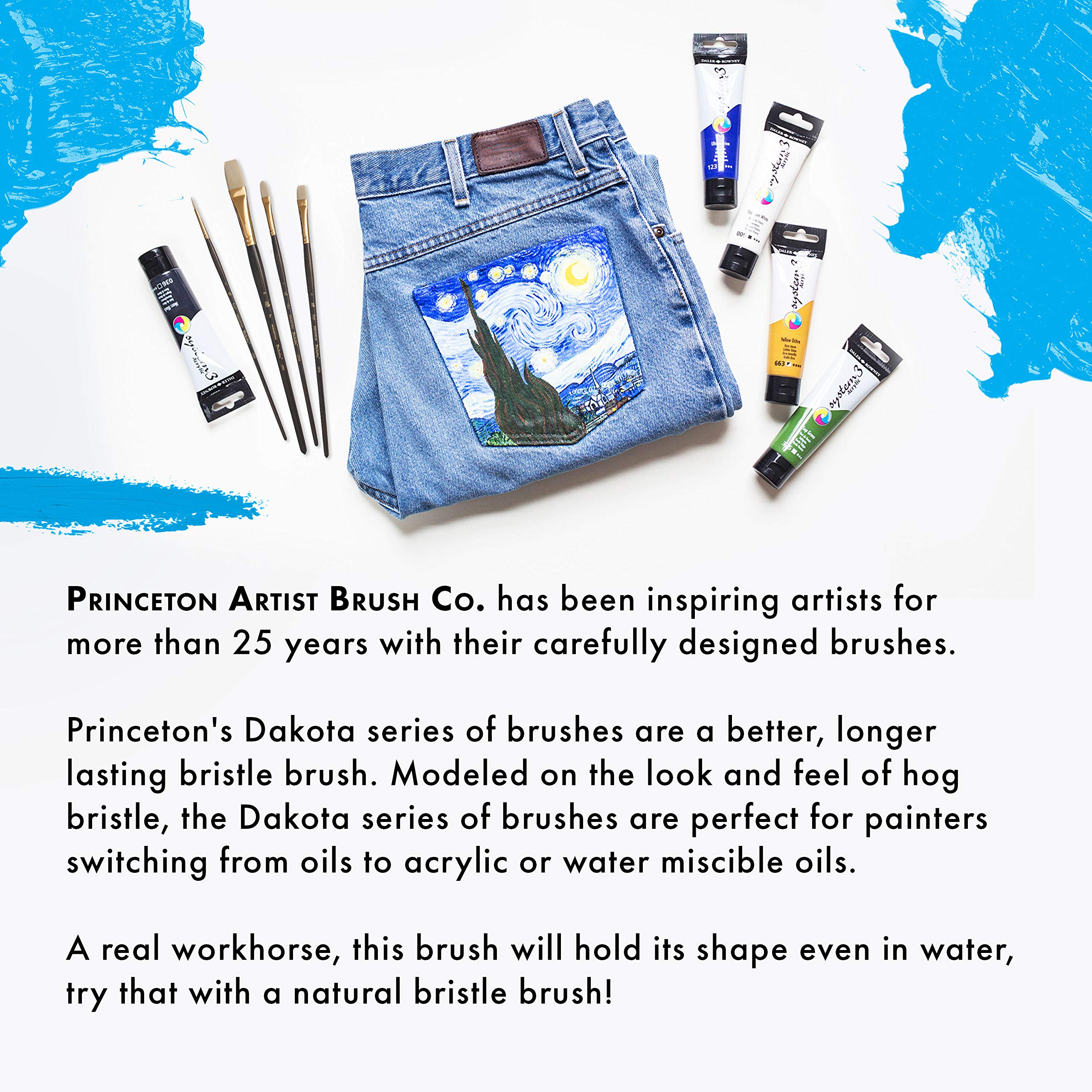 Princeton Dakota Brush Set, Synthetic, 4 Piece, 1 Count - Image 7