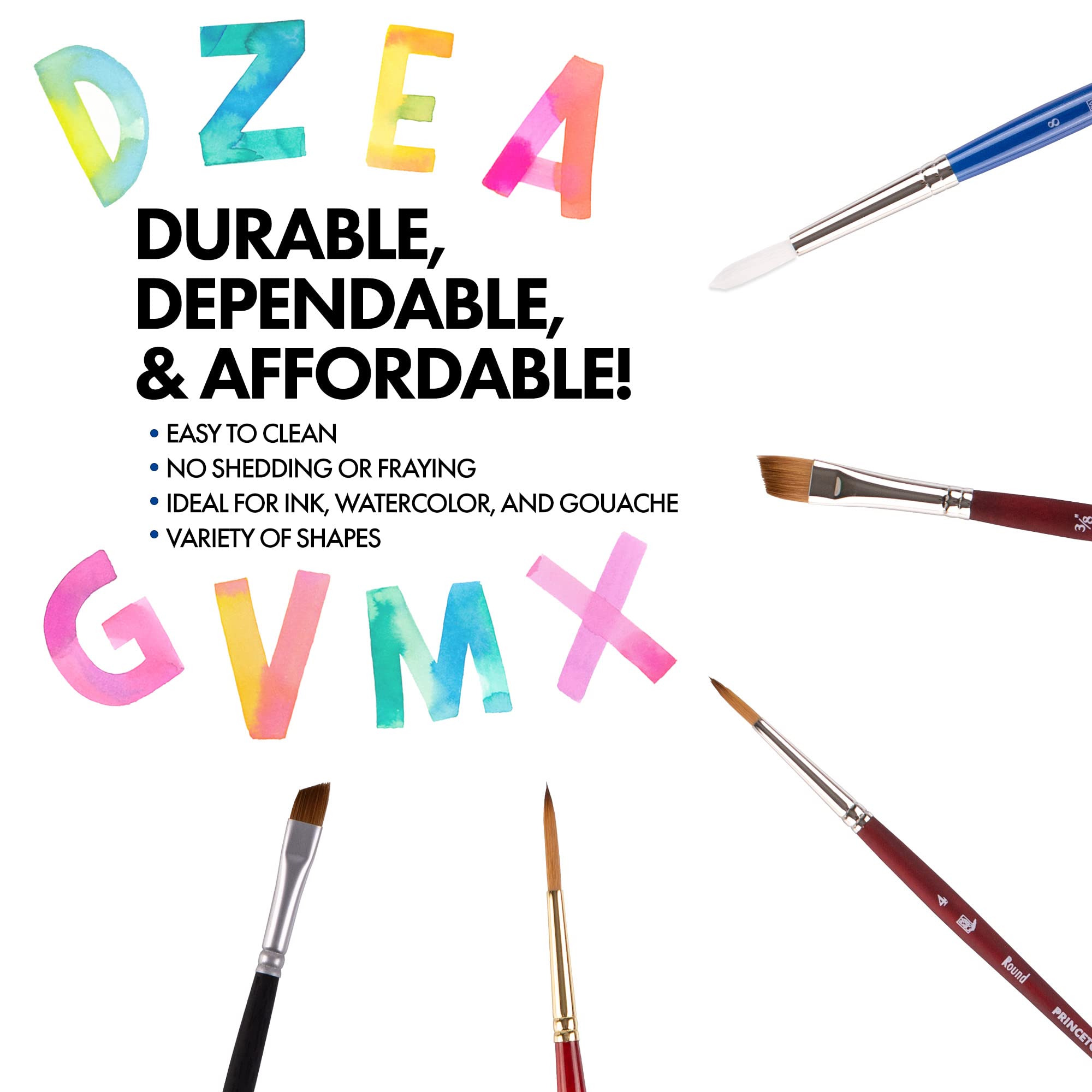 Princeton Lettering Brush Set, 5 Piece, 1 Count - Image 4