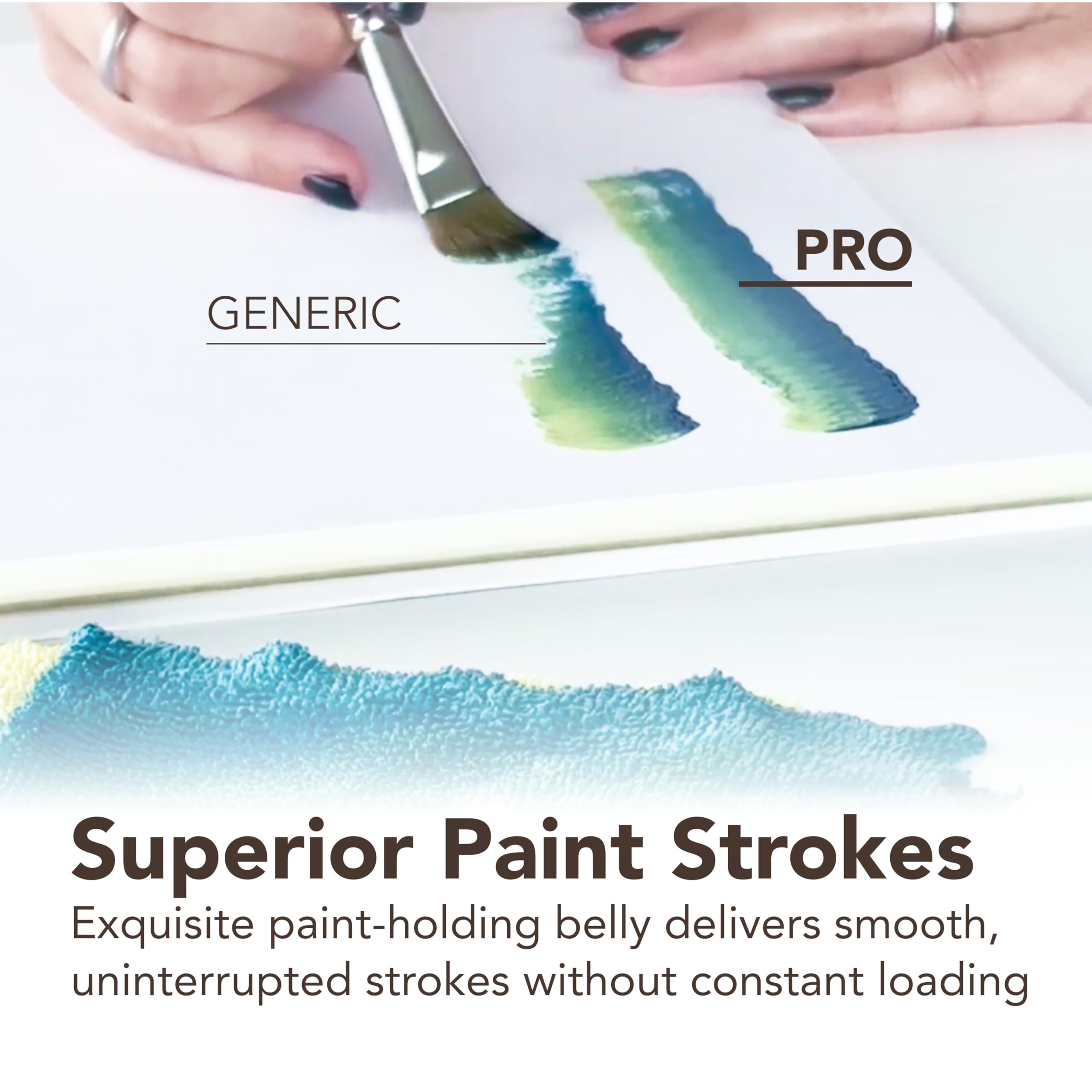 Princeton Pro Series 6000 Synthetic Brush - Bright, Long Handle, Size 10 - Image 5