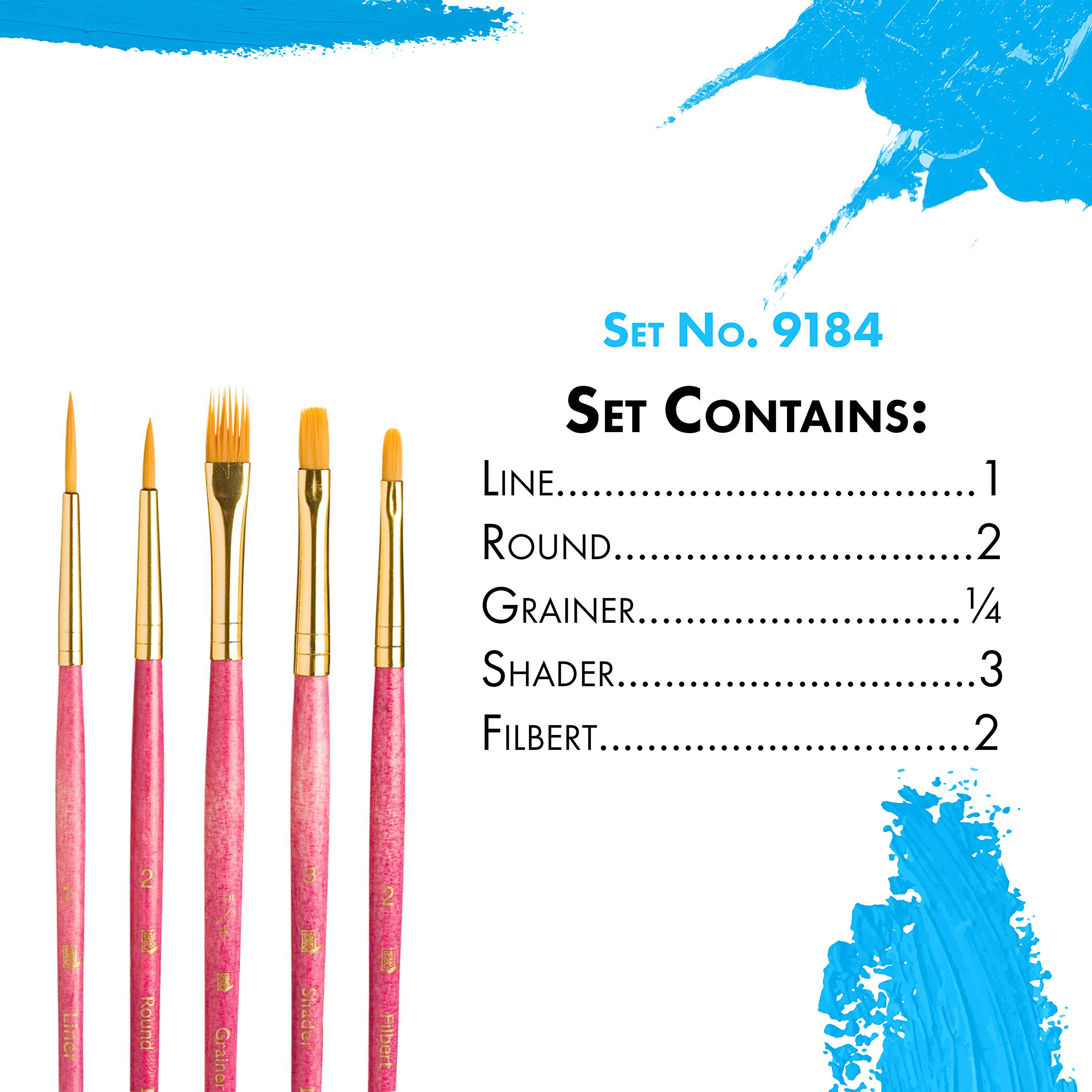 Princeton RealValue Paintbrush, Pink - Image 3